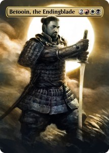 Illustration of Betooin, the Endingblade, winner of the 6th Source Primordiale on 31 May 2019, illustrated by Bastien Jez.